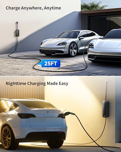 Portable Carbon Fiber EV Charger (Level 1+2, 16Amp)