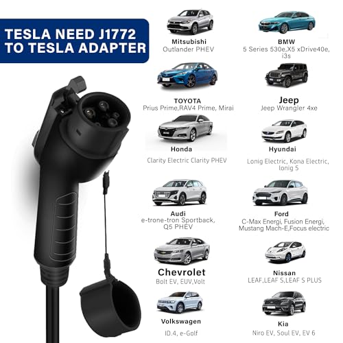 Portable Level 1+2 EV Charger with 21 ft Cable