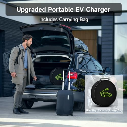 Portable 16Amp Level 1 EV Charger with Extension