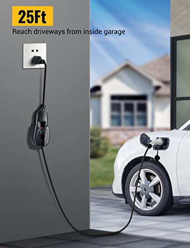 BougeRV Portable EV Charger Cable (16A, 25FT)