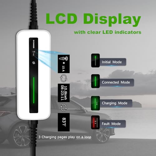 Morec 15A Portable EV Charger for All EVs