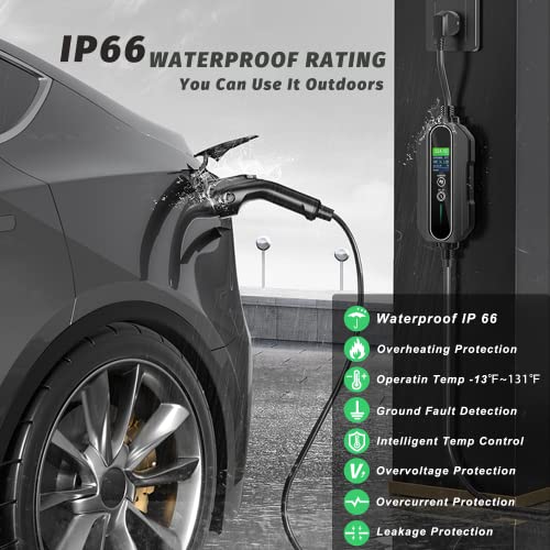 MUETUX Level 2 & 1 EV Charger 25ft Cable
