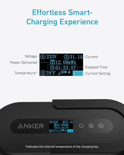 Anker EV Charger, 7.6KW Level 2, Portable, J1772