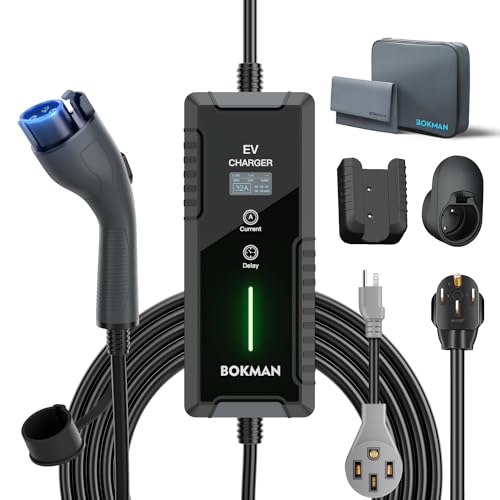 Bokman Portable Level 2 EV Charger (240V, 32A)
