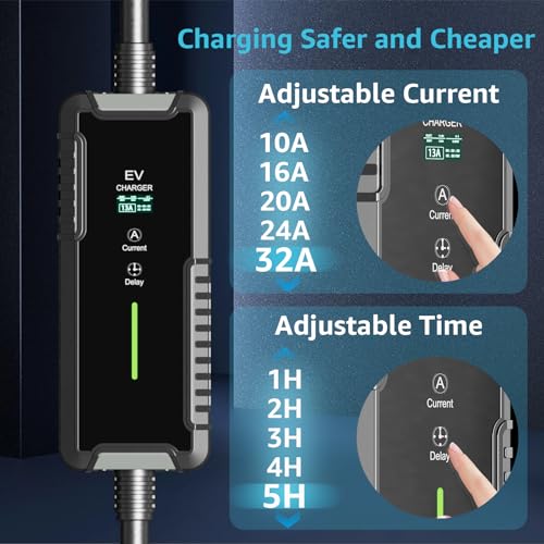 Bokman Portable Level 2 EV Charger (240V, 32A)