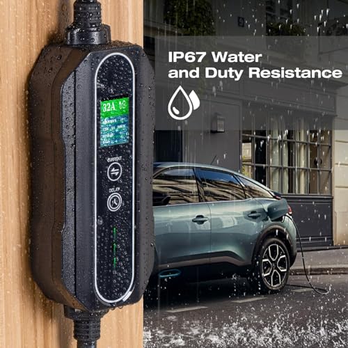 addlon Level 2 EV Charger Cable, Portable 32A