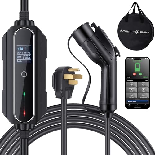 Portable Level 2 EV Charger with WiFi Monitoring