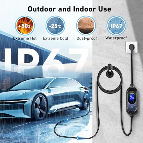 32A Level 2 EV Charger with Smart Screen