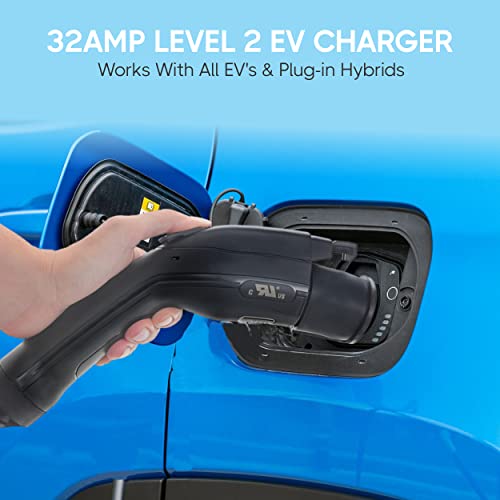 Portable Level 2 EV Charger with WiFi Monitoring