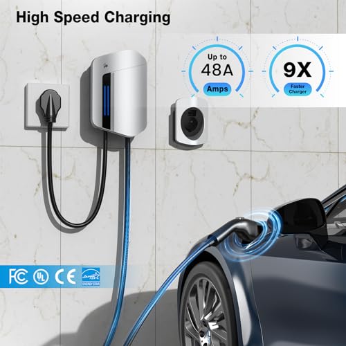 25ft Level 2 EV Charger with App Control