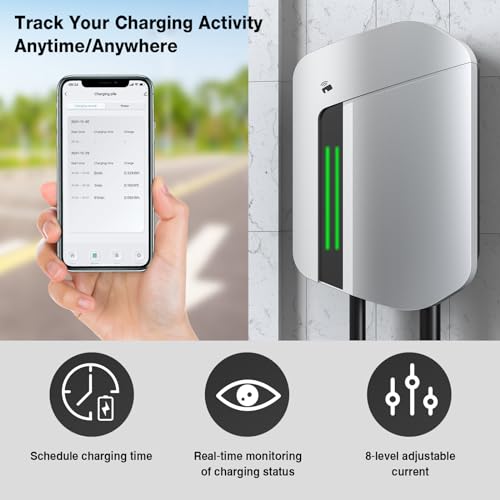 25ft Level 2 EV Charger with App Control