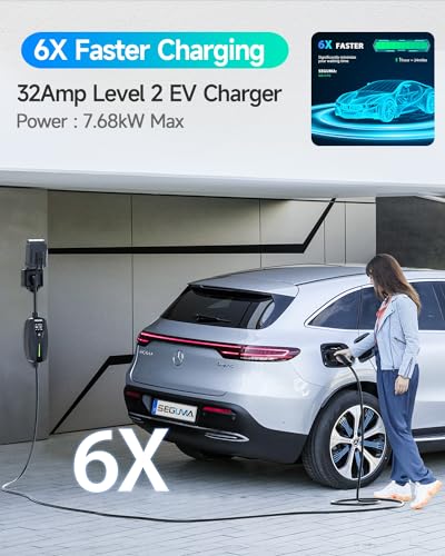 Portable Level 2 EV Charger with Extension Cord
