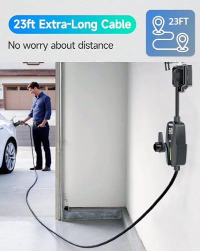 Portable Level 2 EV Charger with Extension Cord
