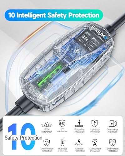 Portable Level 2 EV Charger with Extension Cord