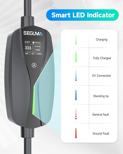 Portable Level 2 EV Charger with Extension Cord