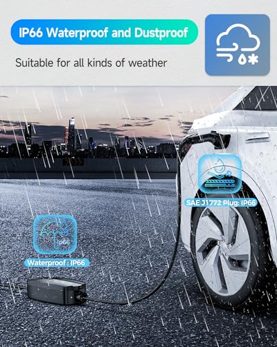 Portable Level 2 EV Charger with Extension Cord