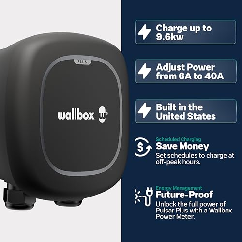 Wallbox Pulsar Plus Smart EV Charger - 40A, Compact