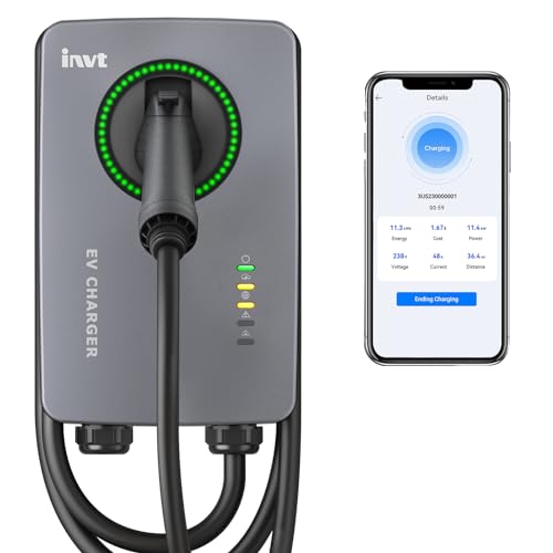 48A Level 2 EV Charger, WiFi Enabled, Indoor/Outdoor