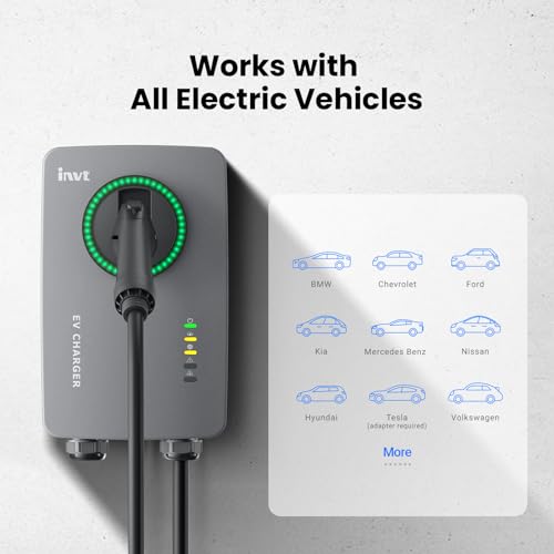 48A Level 2 EV Charger, WiFi Enabled, Indoor/Outdoor
