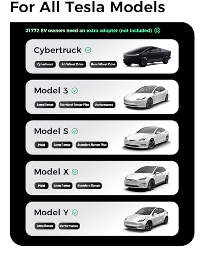 Portable Level 2 EV Charger for Tesla Models