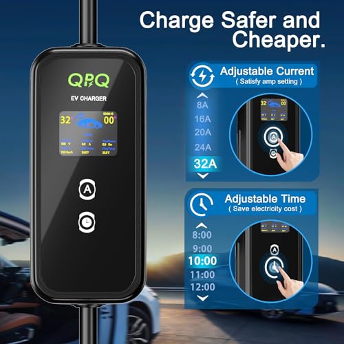 32Amp Portable EV Charger for Home and Electric Car