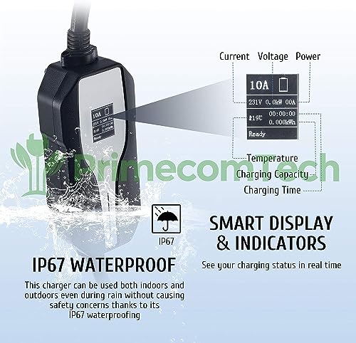 30ft Level 2 Primecom EV Charger for Teslas
