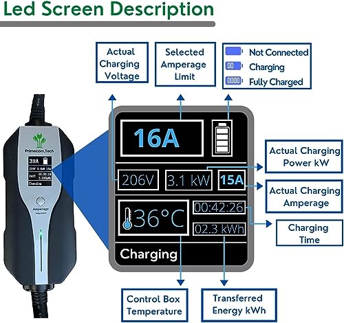 30ft Level 2 Primecom EV Charger for Teslas