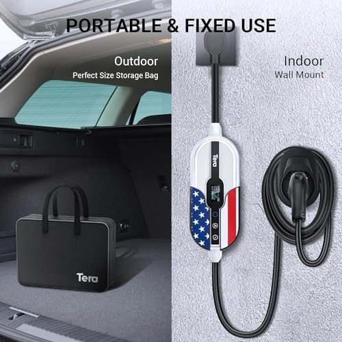 Tera EV Charger: Portable Tesla J1772 Wall Connector