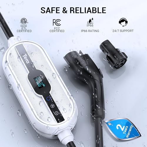 Tera EV Charger: Portable Tesla J1772 Wall Connector