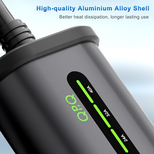 Portable Smart WiFi Enabled EV Charger 40A 240V