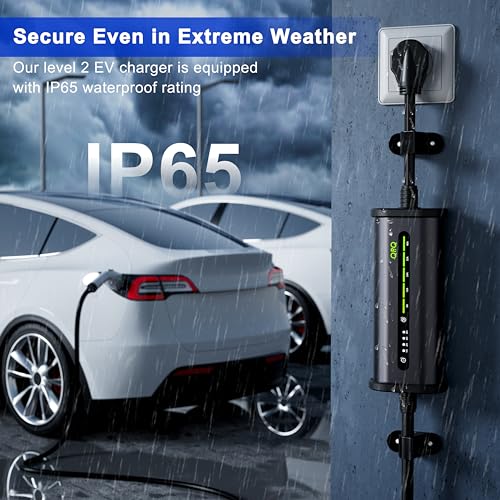 Portable Smart WiFi Enabled EV Charger 40A 240V