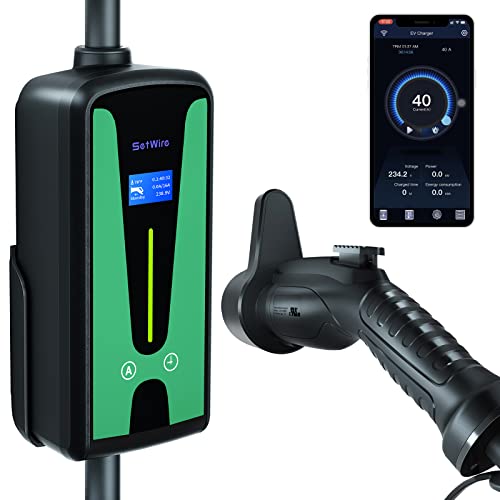 Smart Home WiFi EV Charger, Wall Mount & Portable