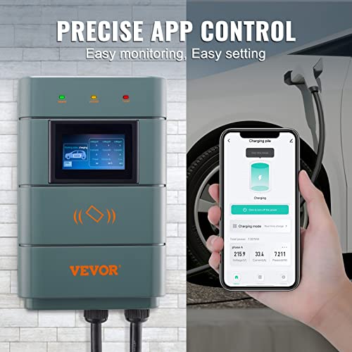 VEVOR Level 2 EV Charger, WiFi, 11.5 kW