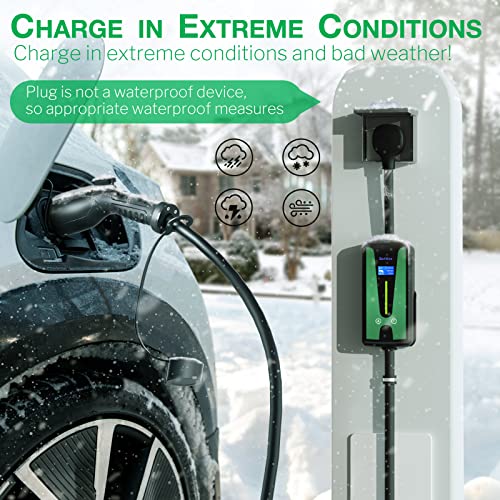 Smart Home WiFi EV Charger, Wall Mount & Portable
