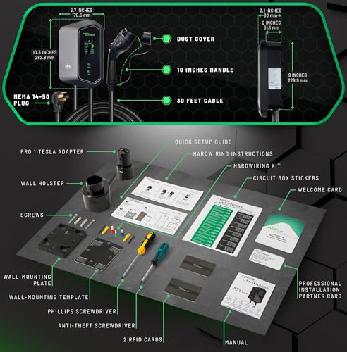 Fast 48 Amp Level 2 EV Charger(Indoor/Outdoor)