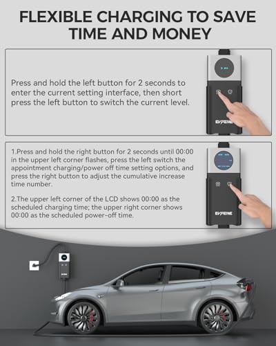 Portable 25ft Level 1 EV Charger for Tesla