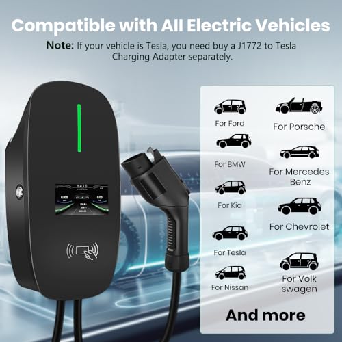 Smart Level 2 EV Charger Station 48A 11.5KW