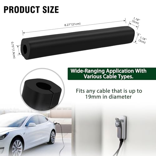 Electric Vehicle Charger Cable Protector for Garage, ID 19mm