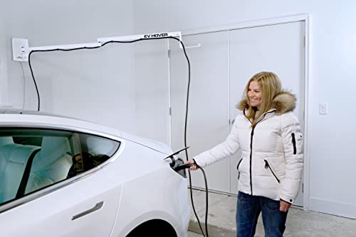 EV Cable Management System | Extendable Charging Arm | 6.5ft | Made in USA | White