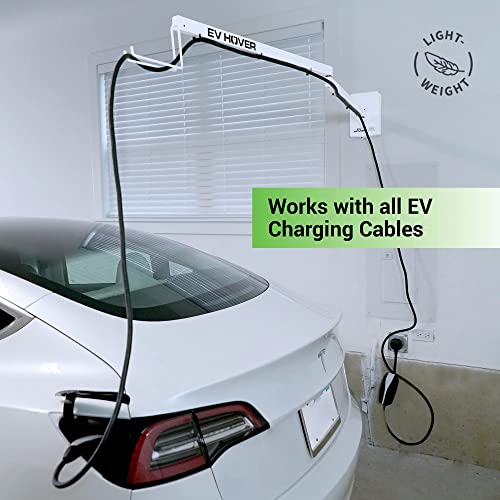 EV Cable Management System | Extendable Charging Arm | 6.5ft | Made in USA | White