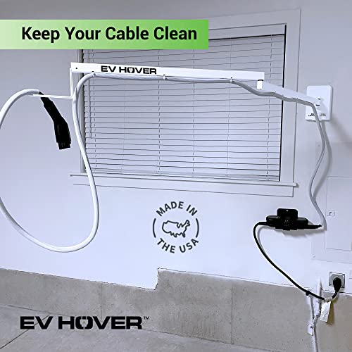 EV Cable Management System | Extendable Charging Arm | 6.5ft | Made in USA | White