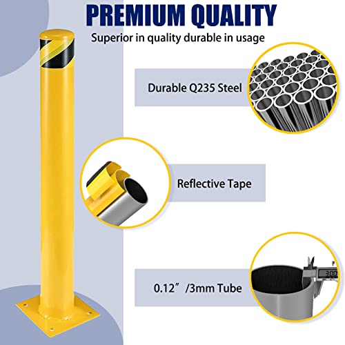 Parking Barrier Set for Traffic-Sensitive Areas (6 PCS)