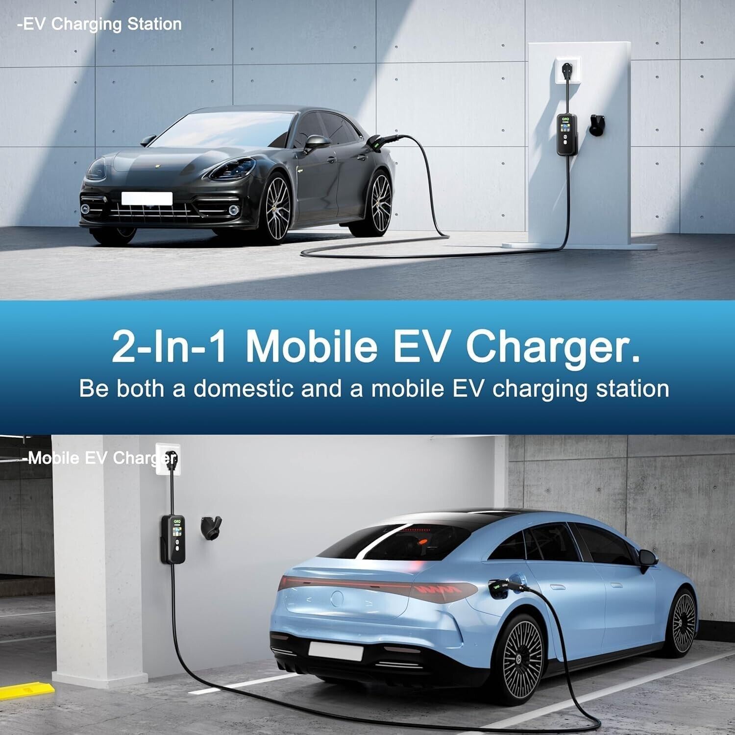 Portable Level 2 EV Charger 32Amp 110V-240V