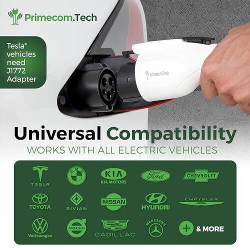 PRIMECOM Portable EV Charger: Level 2, 220V, 16A