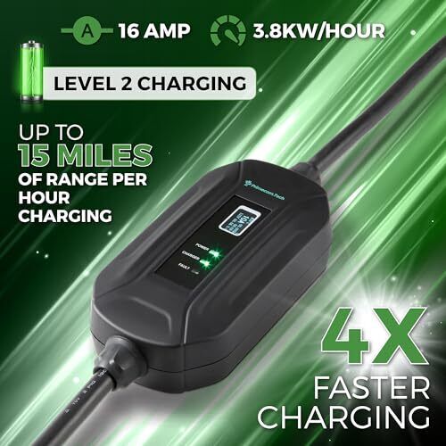 PRIMECOM Portable EV Charger: Level 2, 220V, 16A