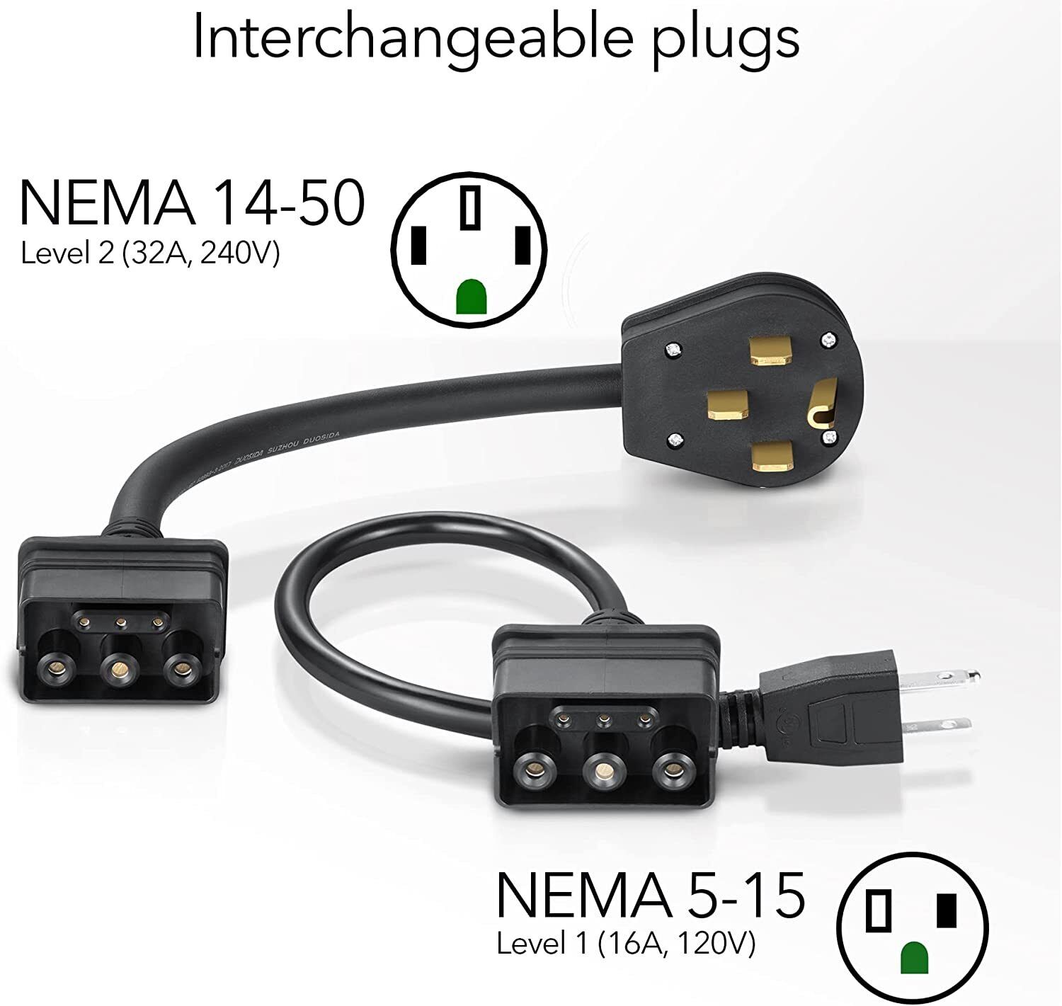 Lectron Portable Dual Plug EV Charger
