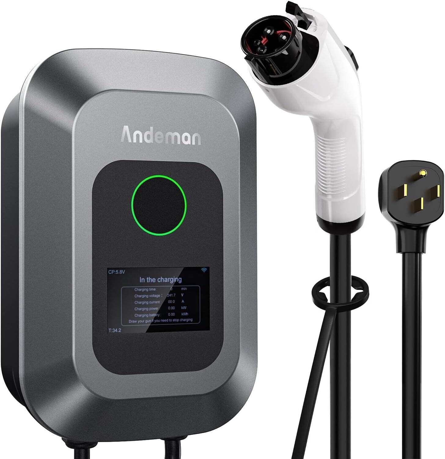 Smart 40 Amp EV Charger with RFID, App