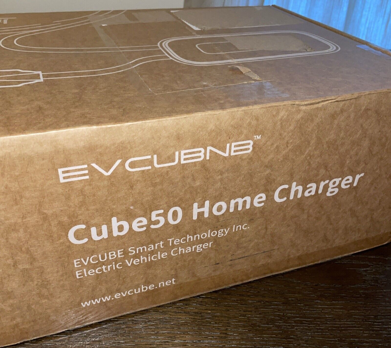 Compact EVCUBNB Level 2 EV Charger, 50A Station