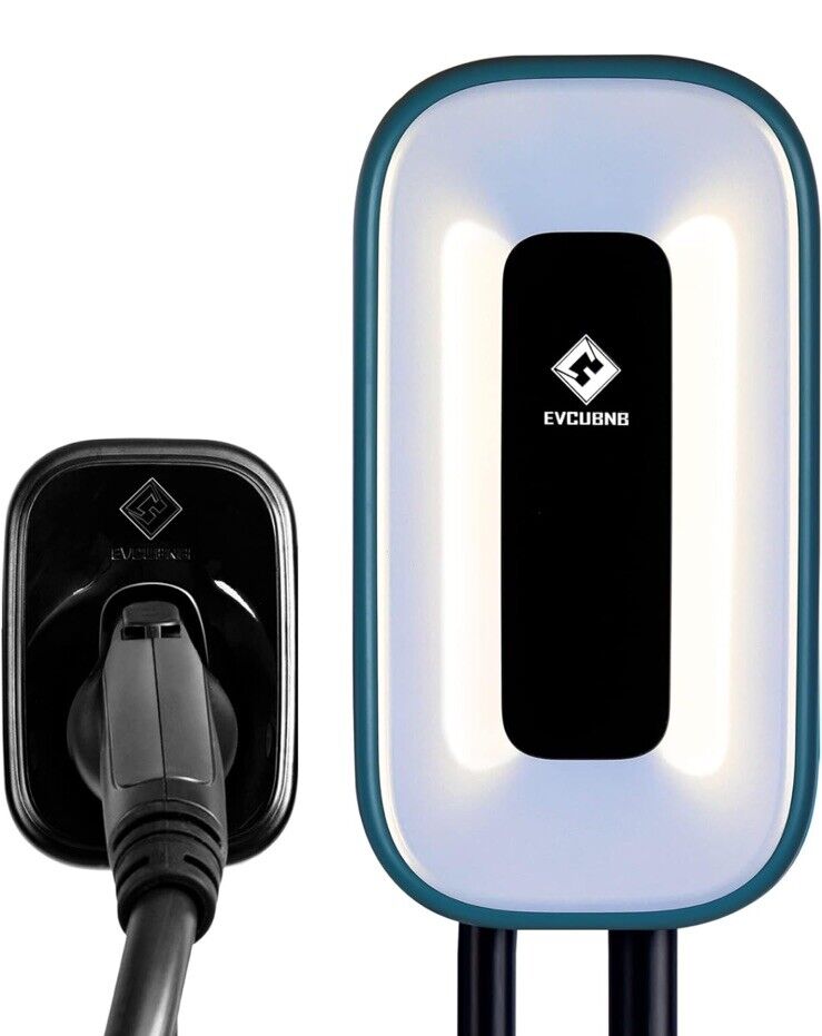 Compact EVCUBNB Level 2 EV Charger, 50A Station