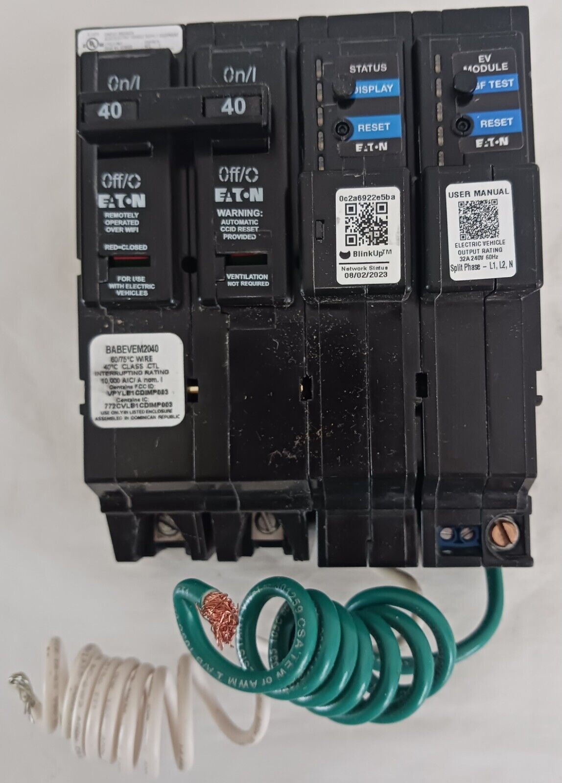 Green Motion Level 2 EV Charger, 32A/40A Plug-In